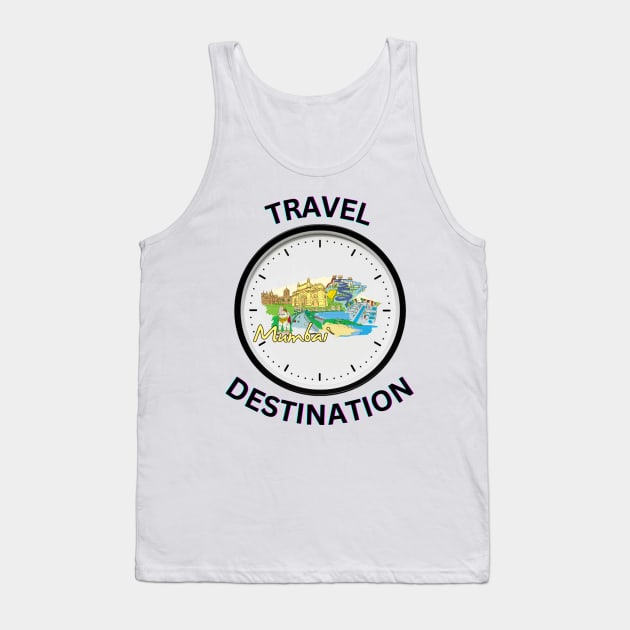 Travel to Mumbai Tank Top by Voxen X